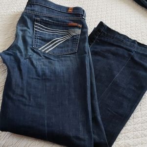 7 for all Mankind dark rinse Dojo Jeans